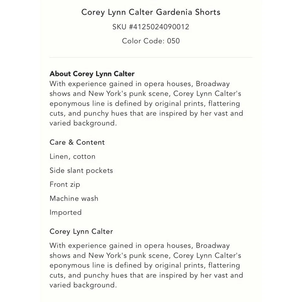 Corey Lynn Calter new so